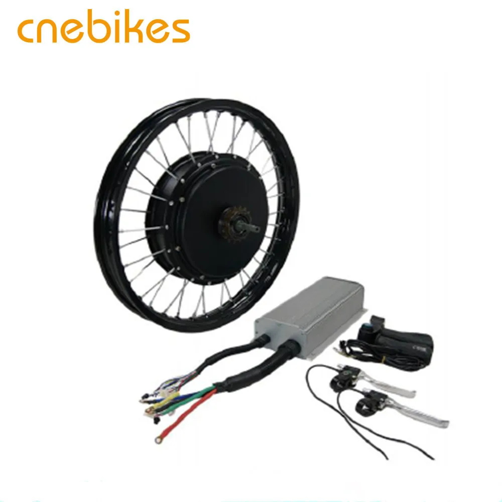 Cnebikes Super Power 60 в/72 В/84 в/96 в 5000 Вт комплекты для преобразования заднего мотора электровелосипеда комплект Черное колесо светодиодный дисплей 1:1 PAS 15 кг