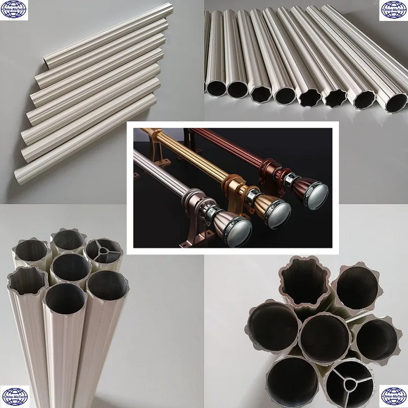 various design curtain track roman rod for curtains for aluminum profile