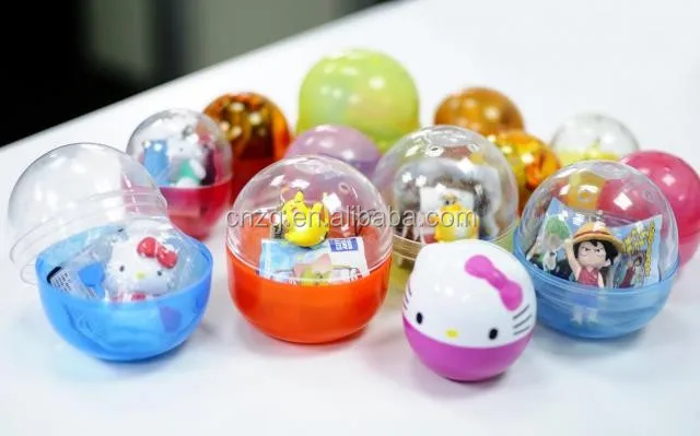 
Colourful Japanese Plastic Gashapon Capsule Toys for Vending Machine 