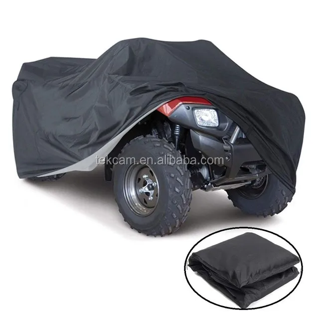 Heavy Duty Black Quad Outside Universal Wheeler Protection Waterproof ATV Car Covers