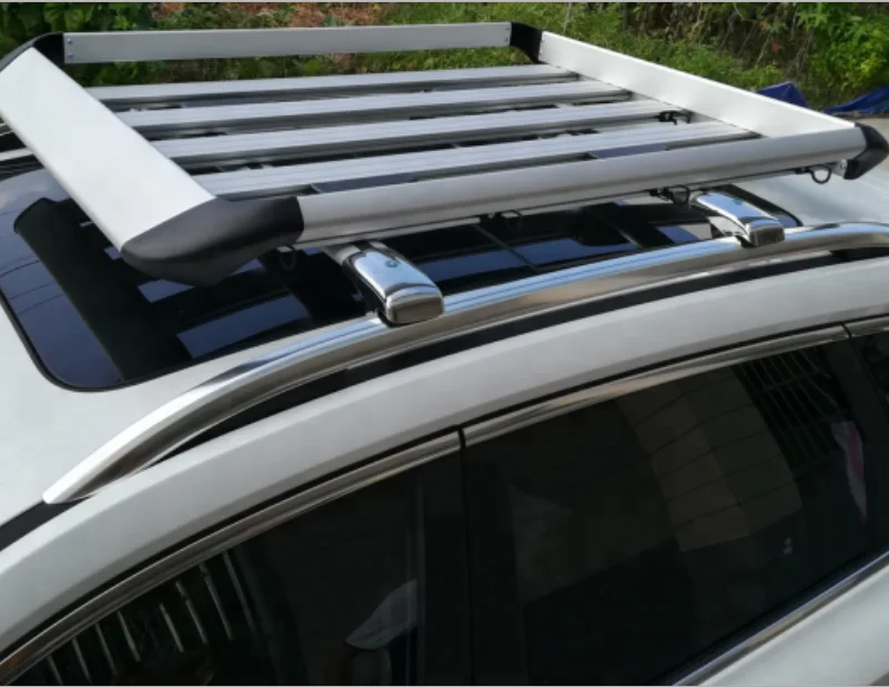 Silver Aluminum Roof Top Luggage Holder/Cargo Carrier Basket for 4X4 SUV