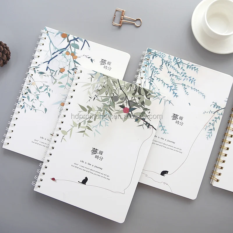 friendly Recycled school note book ,mini spiral paper recycled notebook