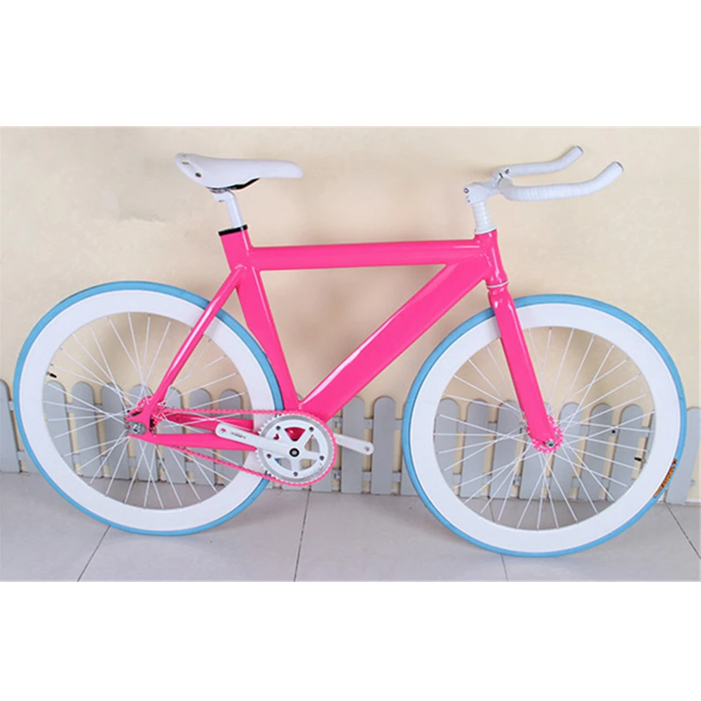 
2019 China shining popular Fixed Gear Bike 700C Fixie frame Aluminum rim Bike 