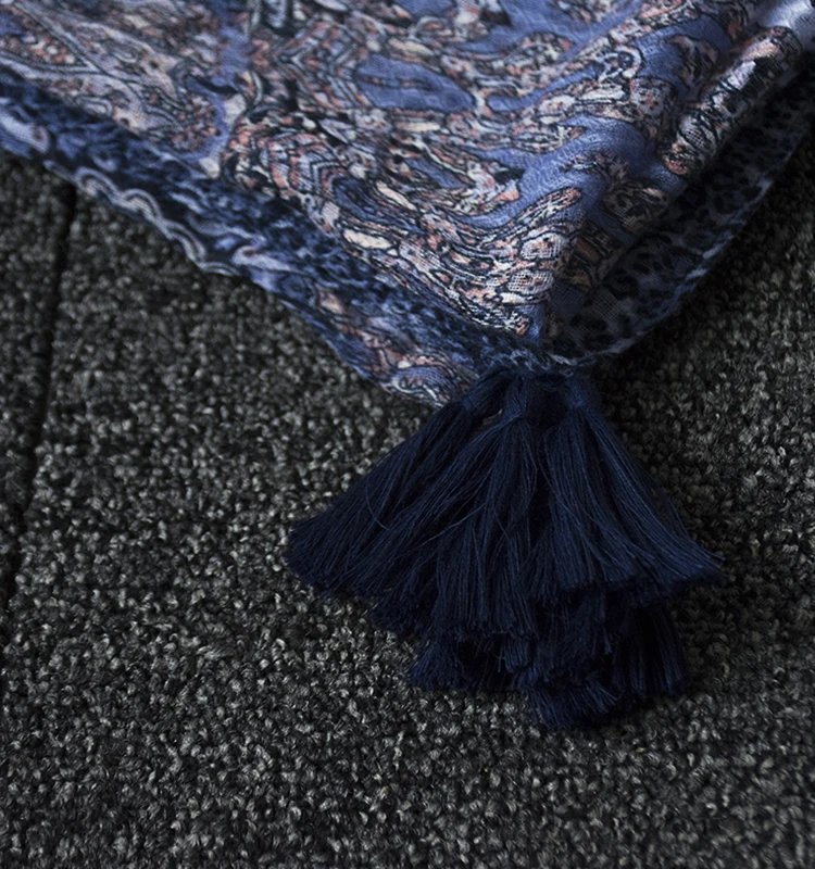 Rulan hot sale 100% polyester printing light jersey muslim scarf