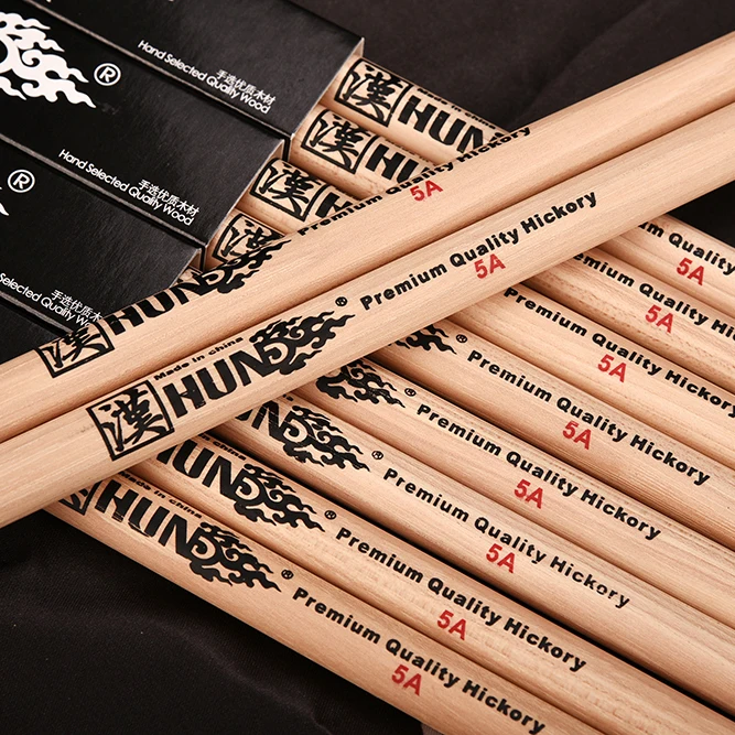 Wood Drumsticks 5A Drum Sticks Wholesale Wooden Sticks