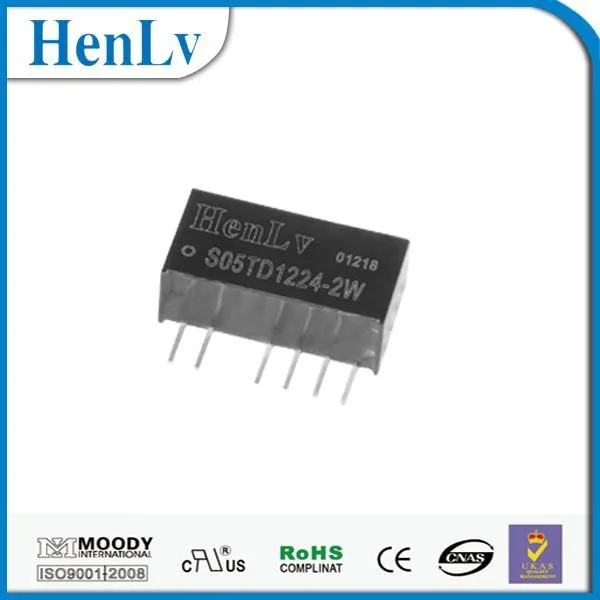 Dc dc преобразователь 5 В до 12 В 24VDC двойной выход 2 Вт