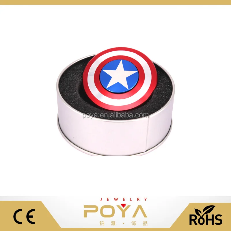 360 spinner игрушка непоседа, капитан Америка стороны spinner игрушки с керамический подшипник, куба принимая spinner игрушка