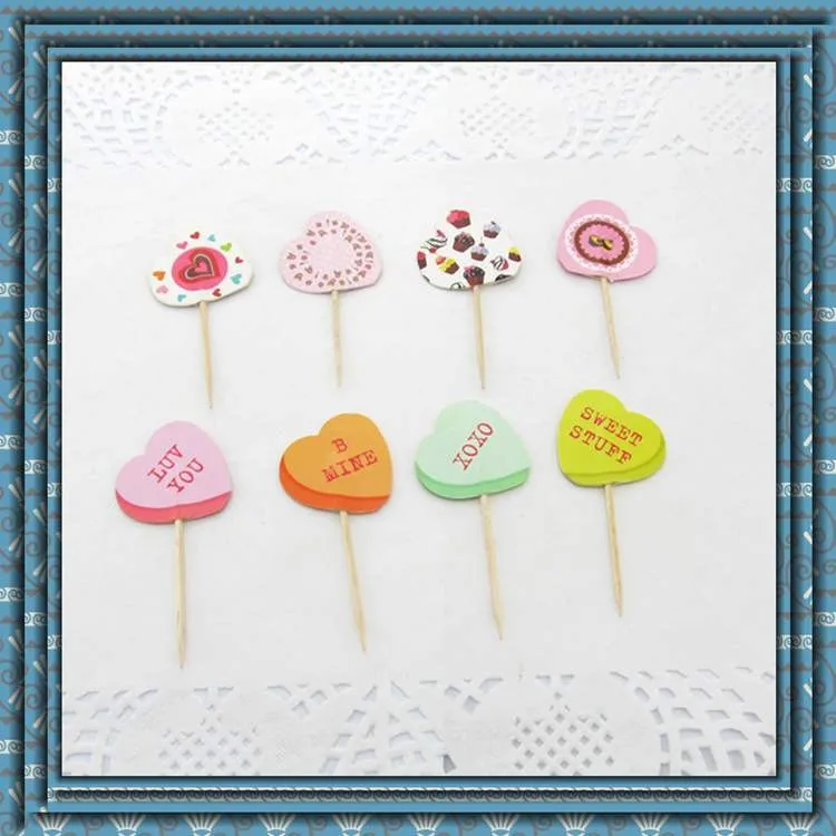 Wholesale high quality Happy birthday cake Tooth Pick decoration