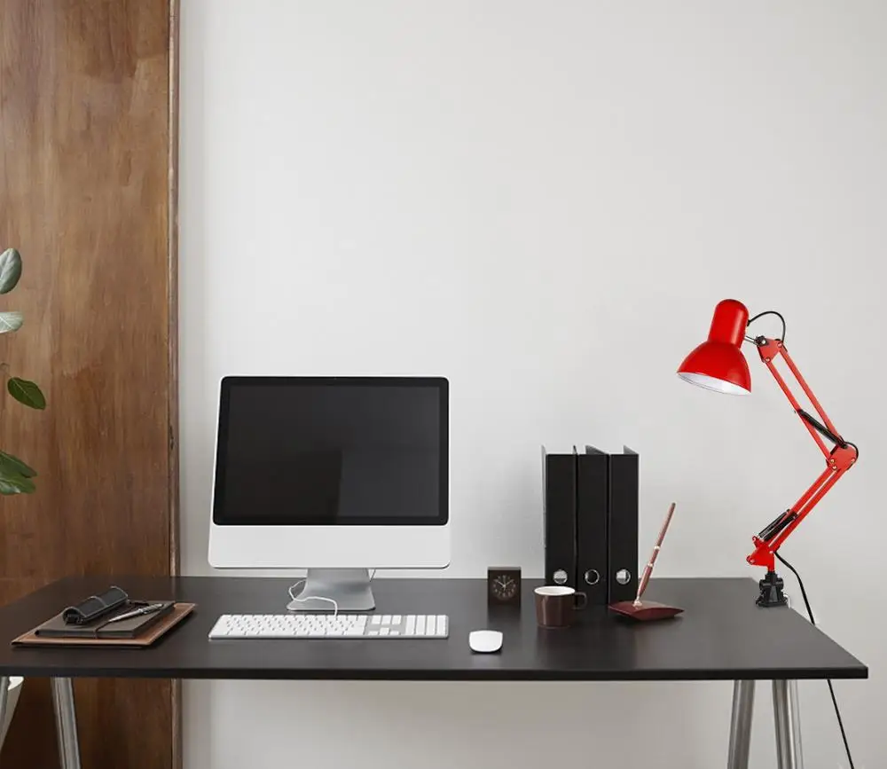 
metal swing arm excavator desk lamp double arm H8001T 