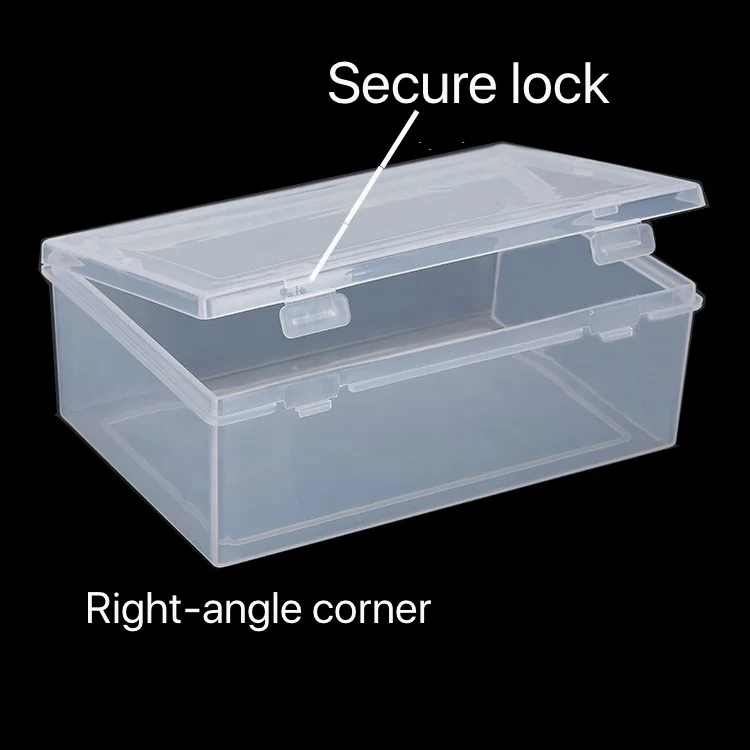 Rectangular Plastic Containers Resealable Sealable Plastic Container
