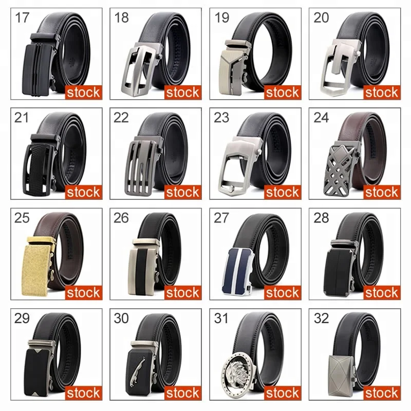 Whole Custom Logo Black Brown Men Pure Full Grain Genuine Leather Belt