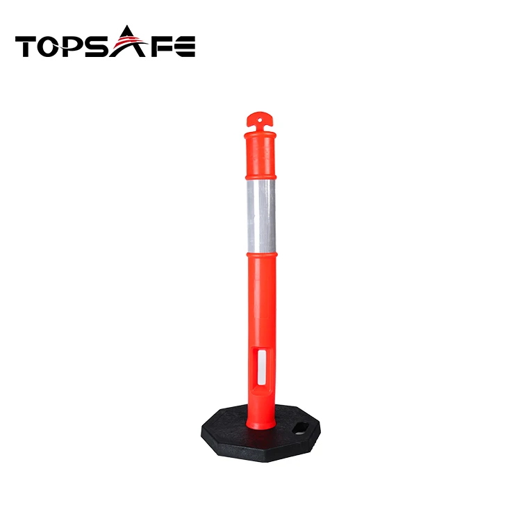 Factory Wholesale Road Barrier Highway T- top Safety Bollard Traffic Warning Bollard Delineator Post