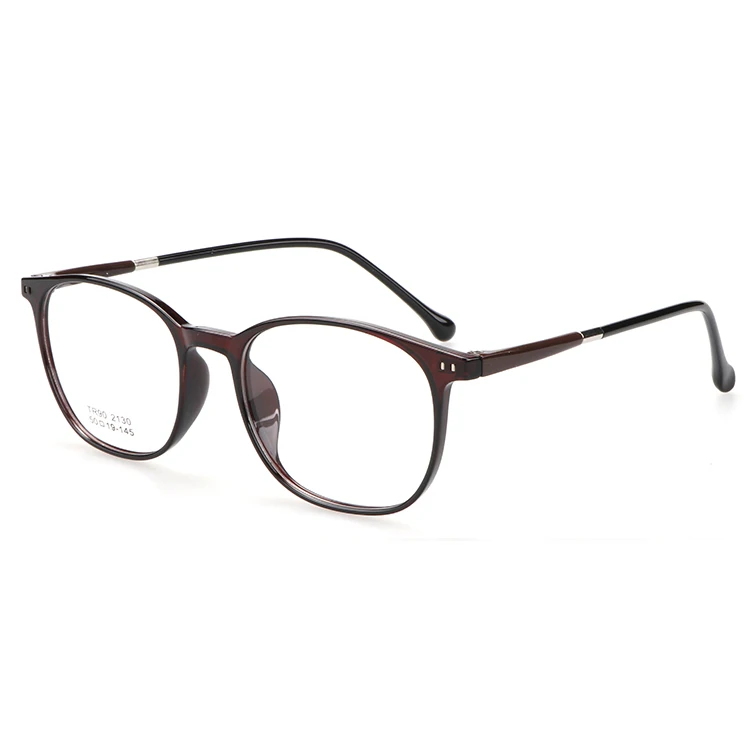 Transparent TR90 Vintage Retro Mens Womens Soft Superlight Square Optical Glasses