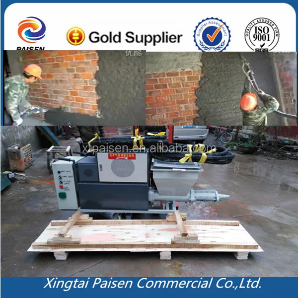 diesel motor /220v automatic machine to spray mortar/sand cement/gypsum/paint sprayer machine