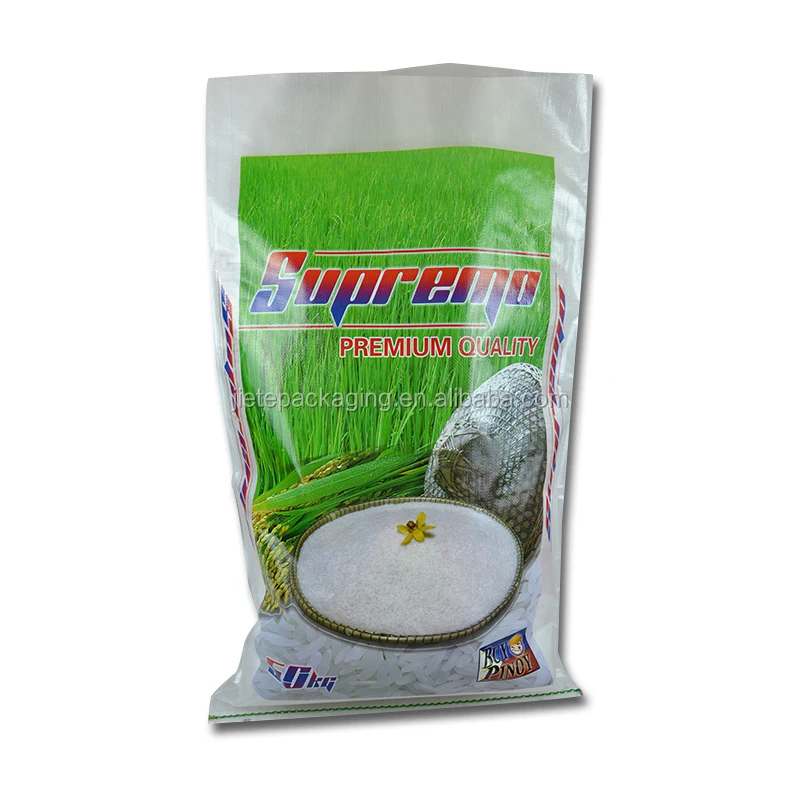 Supply high quality Factory price one time used pp rice bags, plastic sack, PP woven for 50kg 25kg
