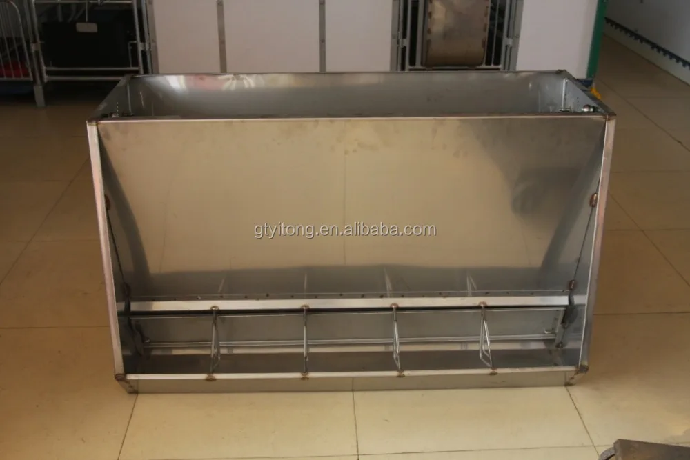 Pig stainless steel feeder with feed adjustable facility pig farming equipment