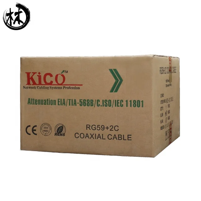 KICO OEM RG59+2C Factory Good Price Camera CCTV Cable High Speed Coaxial Cable Wholesale Video With Power Cable