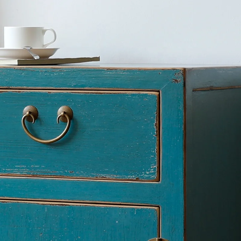 Ancient Age furniture shabby chic rustic distressed paint customized furniture recycle wood sideboard  decorative sideboard