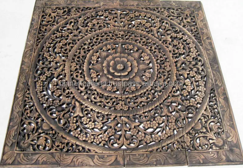 carved wood panels wall art