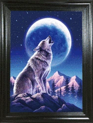 Wolves 3D Lenticular Printing Picture For Gift , Home Decoration