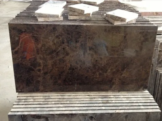 Spain Emperador Dark Marble Round Table Top Countertop Tile Slab Price