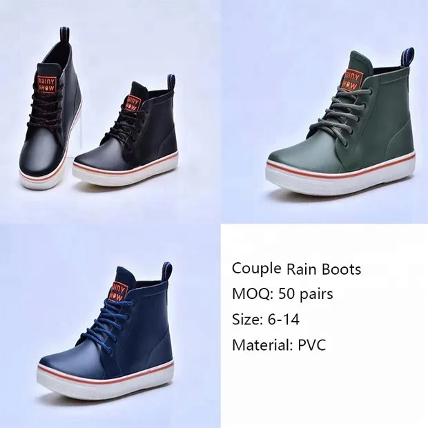 
Wholesale Fashion PVC Couple Rain Boots 