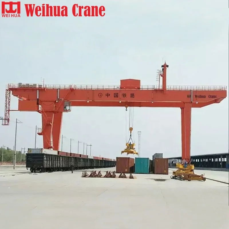 Weihua gantry crane mobile straddle carrier gantry crane 40 ton