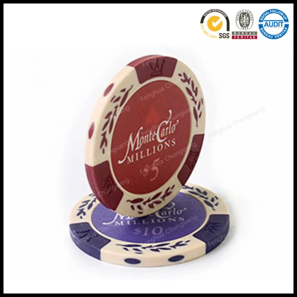 Custom ABS Number Stickers for Poker Chip