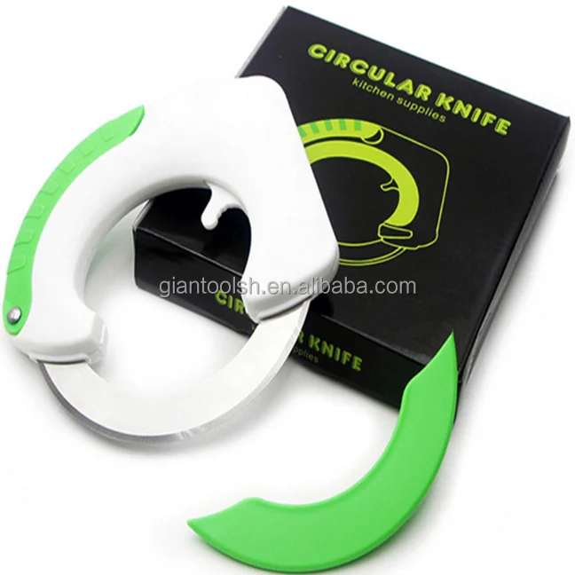 Rolling circular knife handy chopper slicer manual vegetable cutter kitchen foil cutter