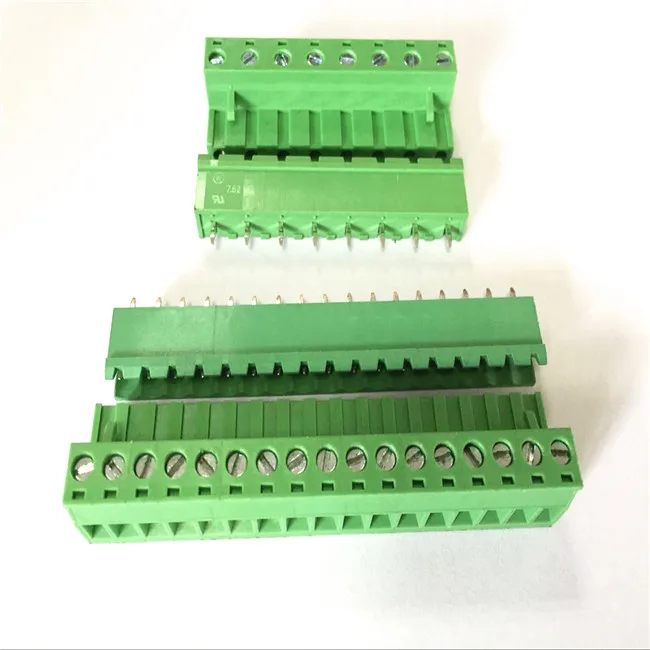 PCB Terminal block electric pluggable connector with pitch 3.50 3.81 5.08 7.50 7.62mm screw Terminal block