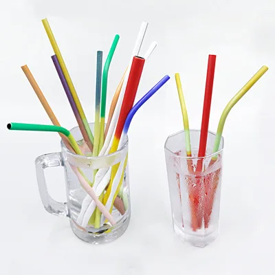 Magic Cool Color Changing Stainless Steel Drinking Straw Metal Straw for Party
