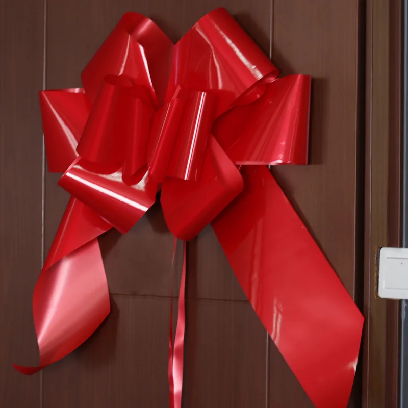 big giant pull up PP ribbon door bow