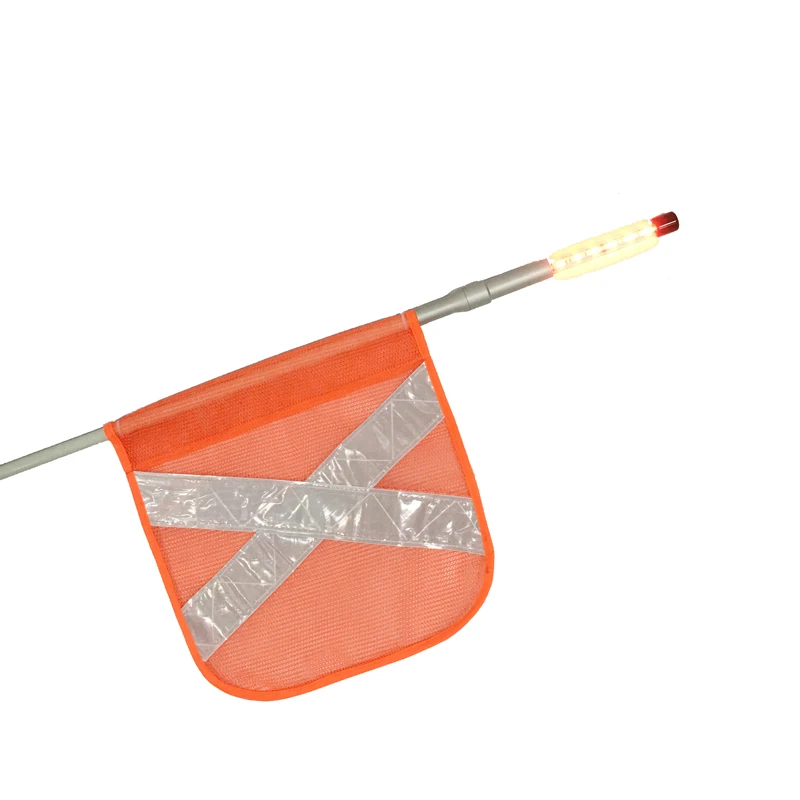6ft/8ft/10ft/12ft or customized size lighted safety whip antenna for mining heavy duty vehicles