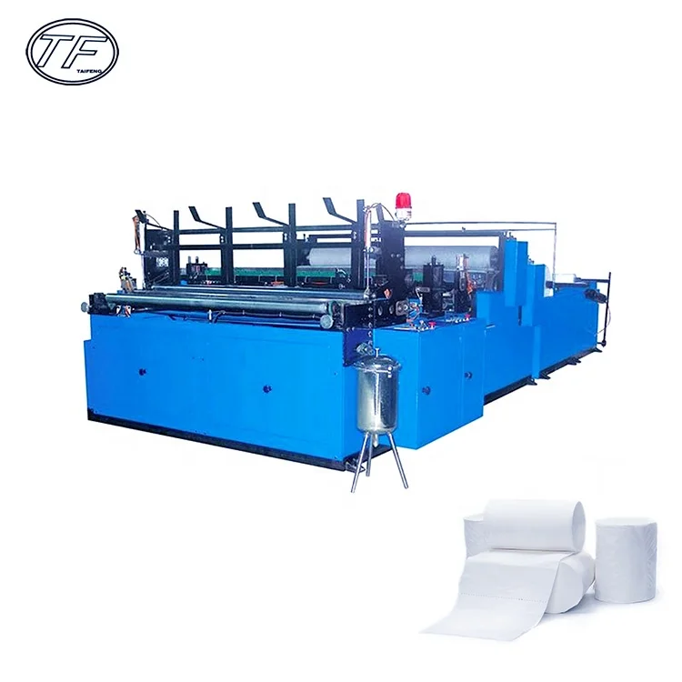 Manufacturer price rewinding perforating machine automatic toilet tissue paper rolling making machine