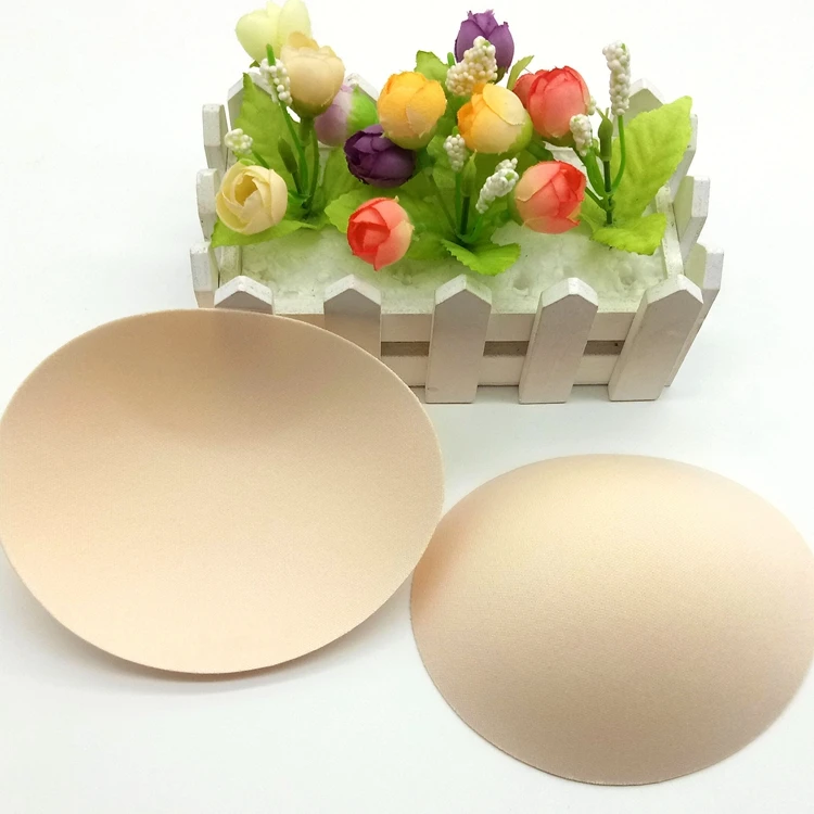 Wholesale Fashion Women Sport Suit Foam Bra Cups Removable Close-fitting Oval Foam Bra Pad Inserts