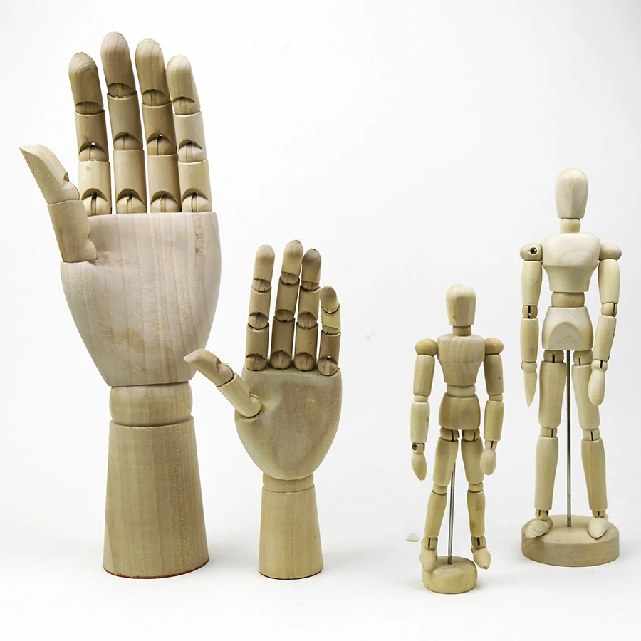 Artist Painting Model Mannequin Jointed Doll for Art Drawing Human Figure Mini Wood Manikin Sketching Lay Figure