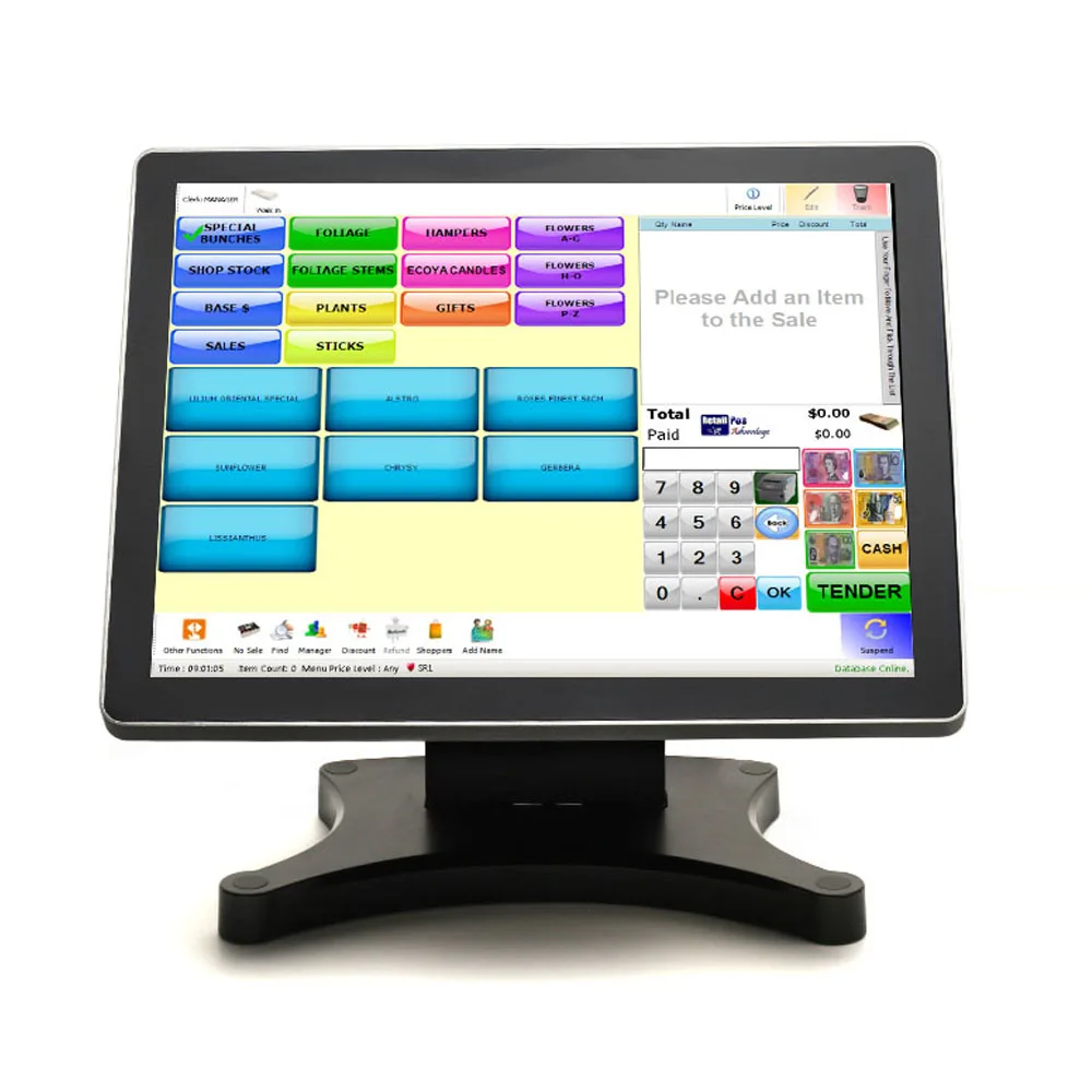 
12 15 17 inch point of sale pos terminal/pos displays/touch screen pos system 