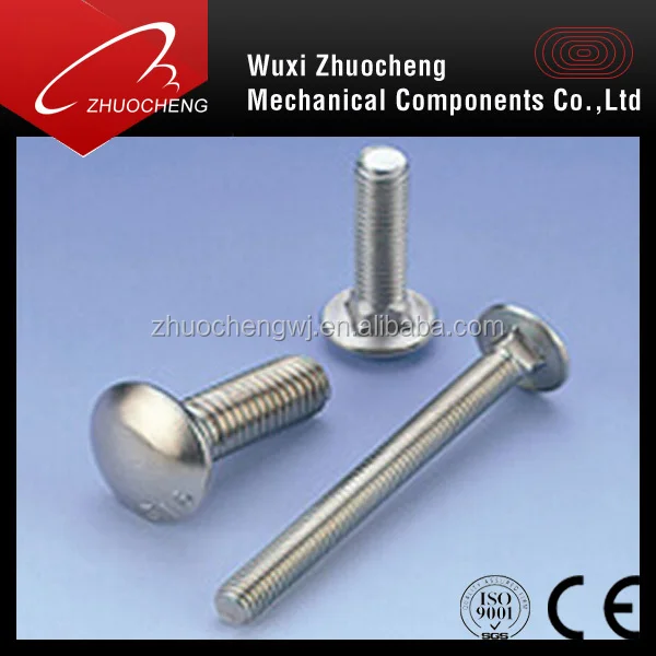 DIN603 Carriage Bolt Zinc Plated Mushroom Head Square Neck Carriage Bolts