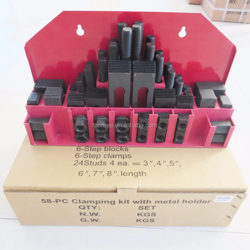 CNC Milling machine clamping tools Steel clamping kits M6
