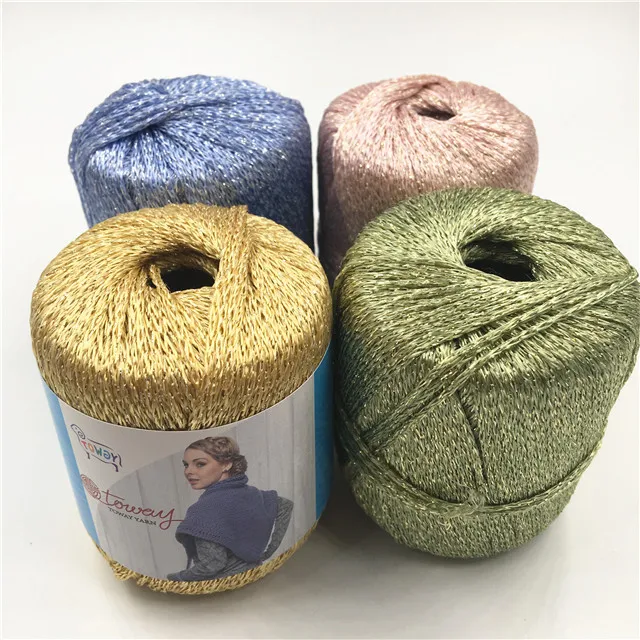 
rayon tape yarn fancy yarn for knitting and crochet 