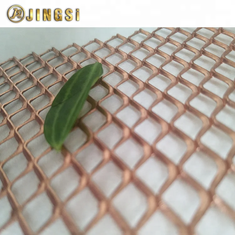 Micro Hole Expanded Metal Mesh Products / Aluminum Diamond Hole Coating Stretched Mesh gutter guard expanded metal sheets