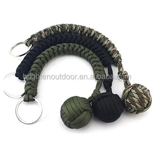 Paracord self defense monkey fist keychain for sale