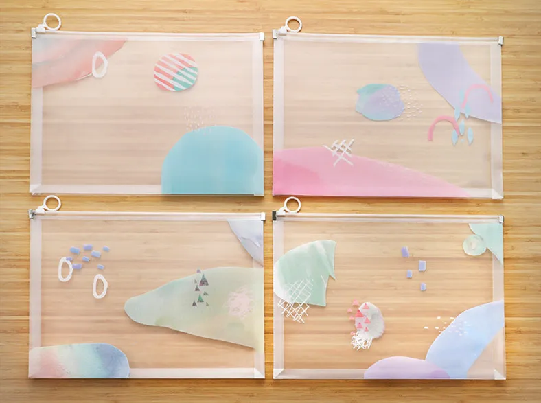 China custom classified paper file folder a4 document wallet