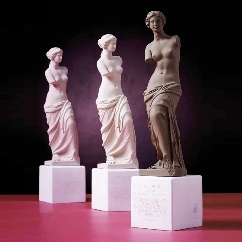 Resin art statue classic ancient greek goddess statue white Venus staute