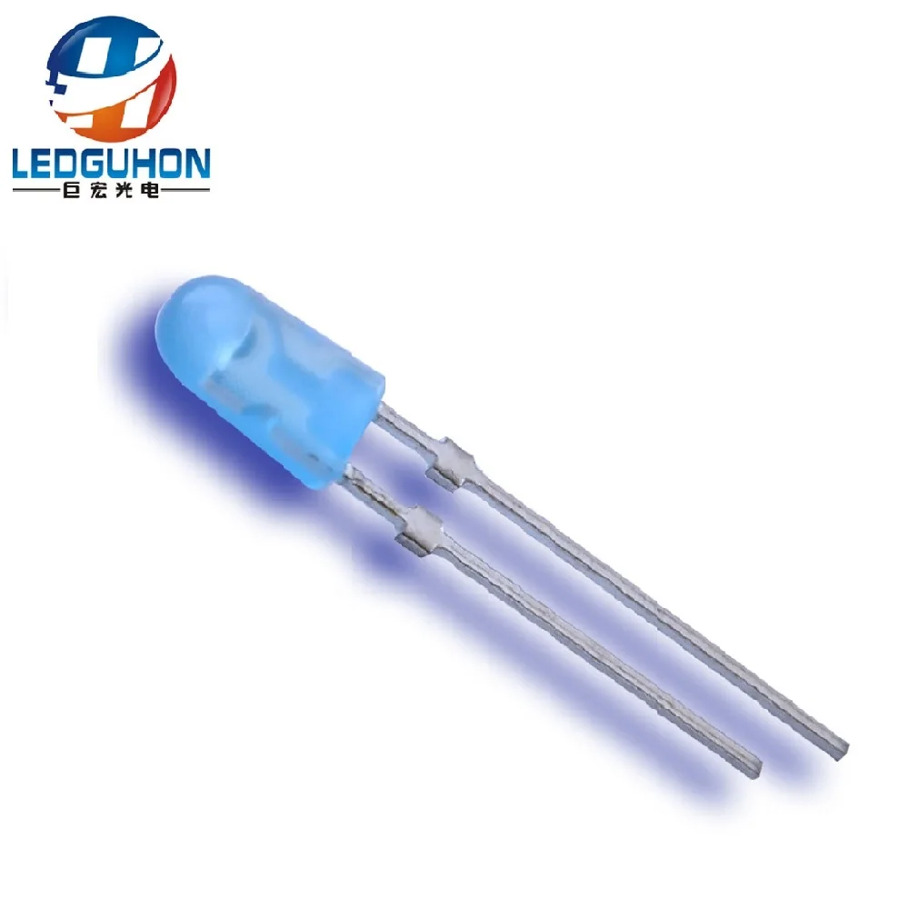 wholesale 3mm oval led didoe/led factory make 3mm blue color oval led chip