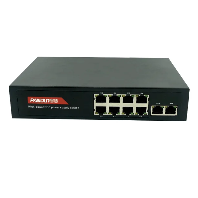 10(8+2) port Gigabit PoE Switch Network 10/100Mbps Smart Ethernet Switch
