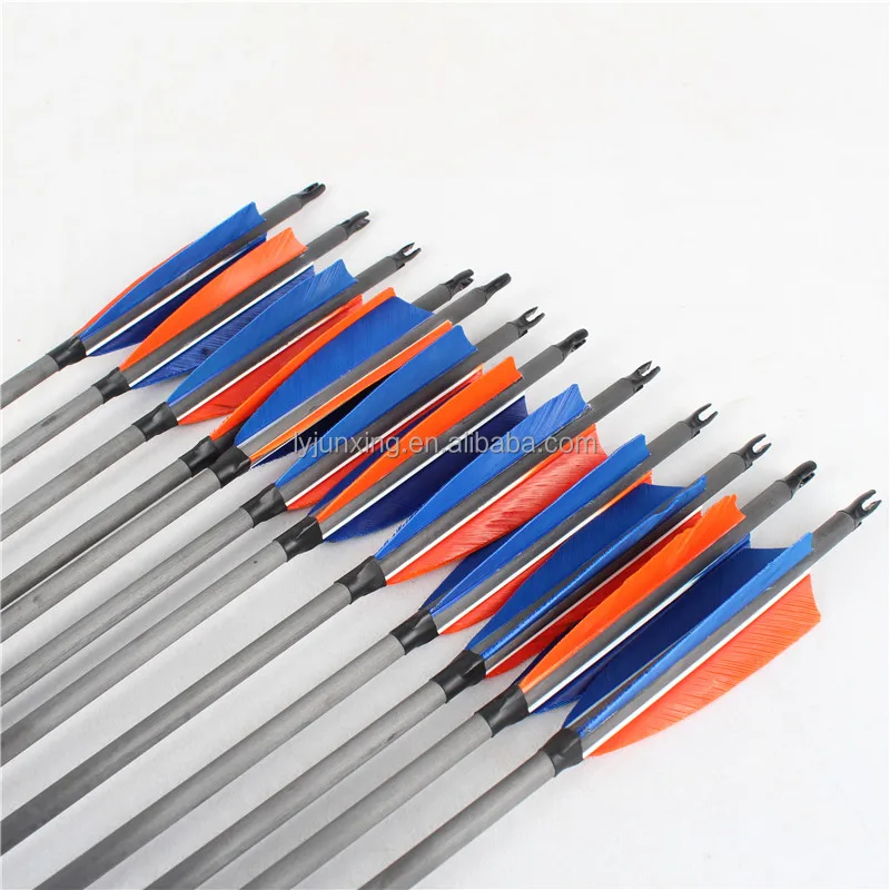 Wholesale Hunting Carbon Arrow with Turkey Feather