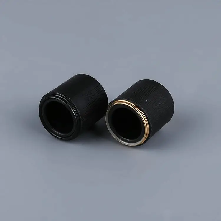 Classical black perfume zamac cap