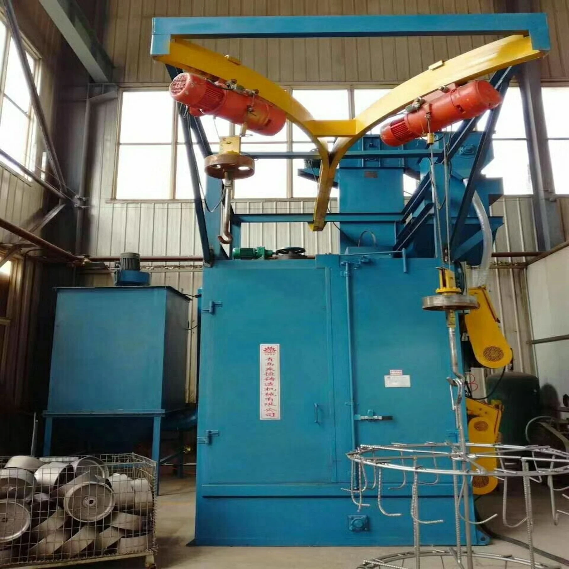 Hook shot blasting machine standard q376