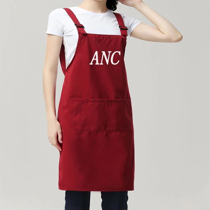 
Wholesale Promotion Custom Kitchen Logo Beauty Chef Waist Cotton Apron 